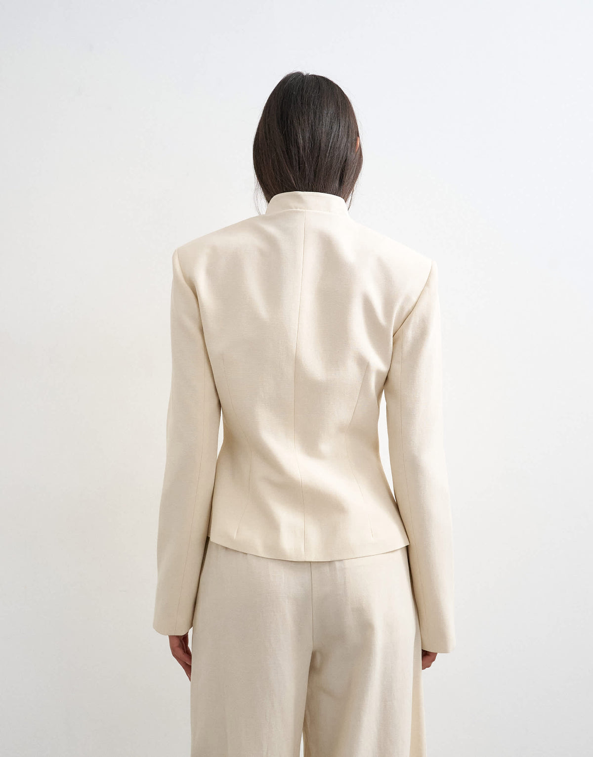 Topshop co ord drummer jacket in ecru