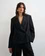 Topshop multipocket blazer in black