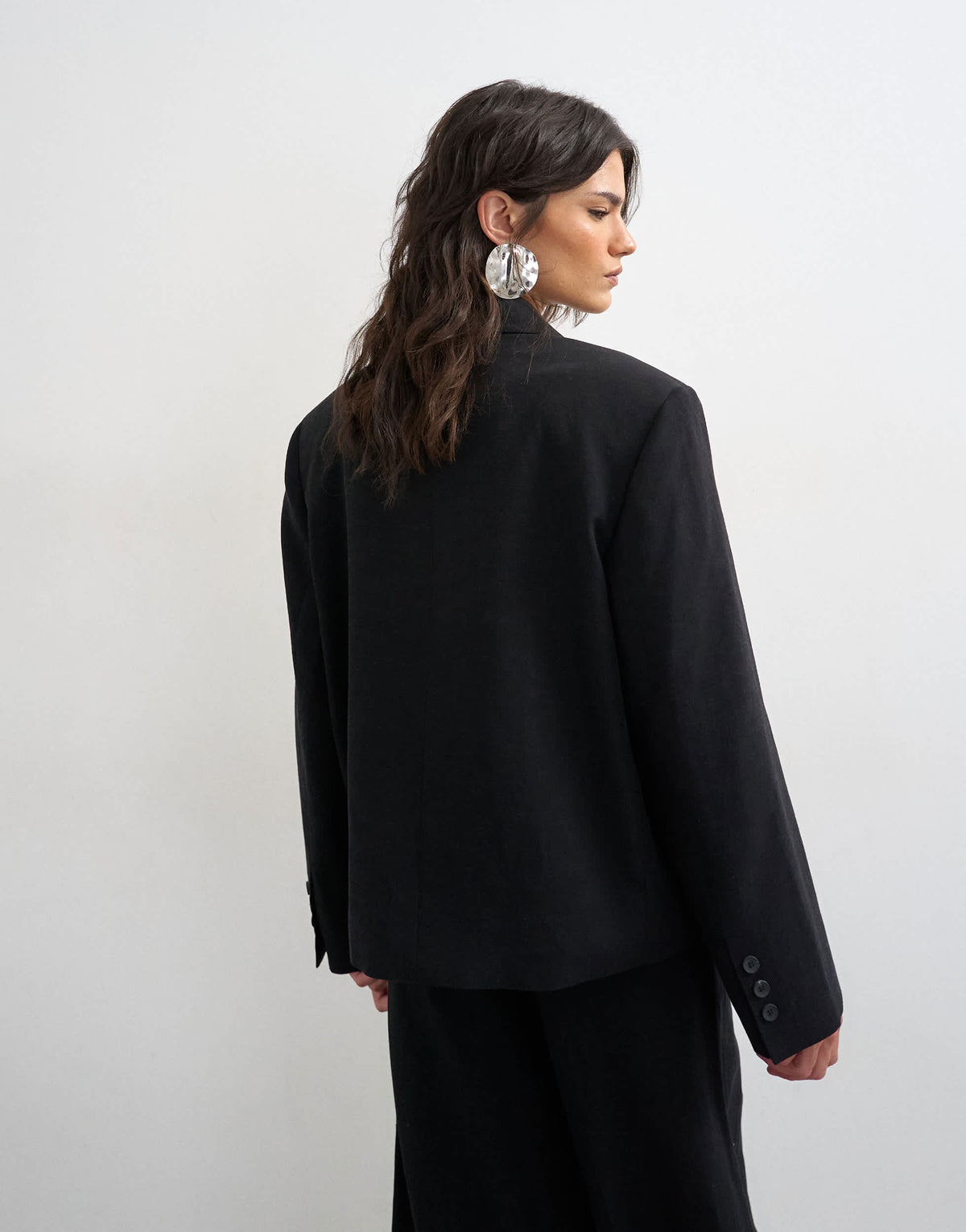 Topshop multipocket blazer in black