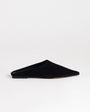 Topshop Dawn real suede flat pointed shoe in black