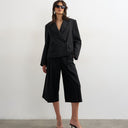 Topshop jupe-culotte taille basse noire