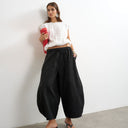 Topshop techy horseshoe trouser in black