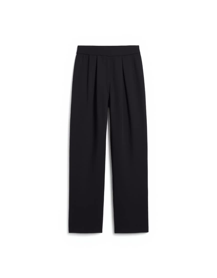 Topshop co ord barrel trouser in black