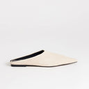 Topshop Dawn real suede flat pointed shoe in sand