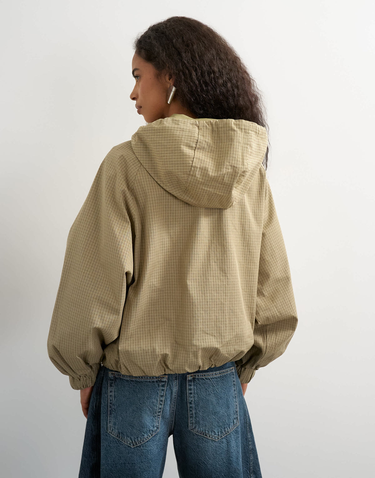 Topshop check cargo jacket in check
