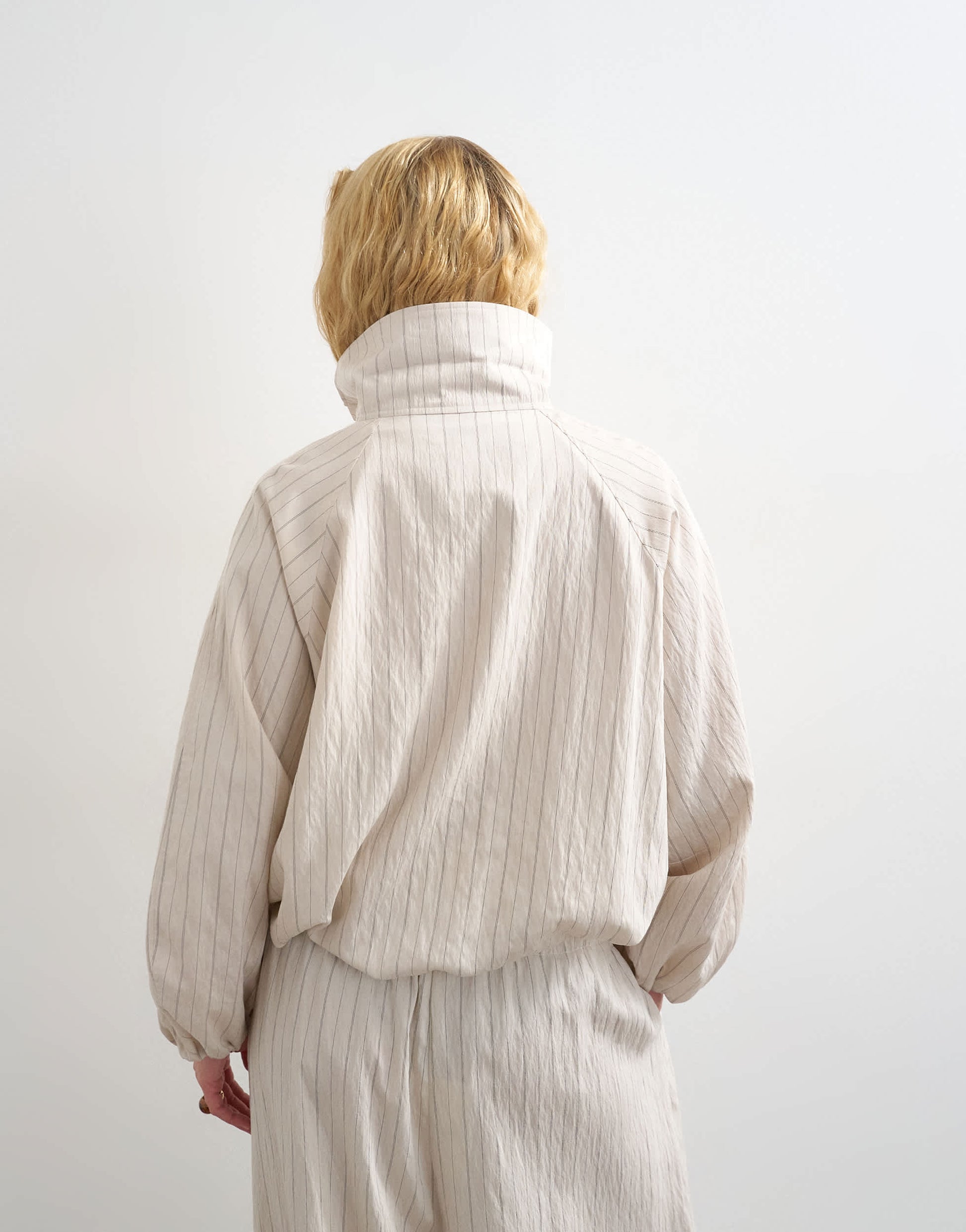 Topshop co ord modal jacket in ivory stripe