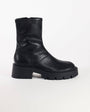 Topshop Liam chunky sock boot in black