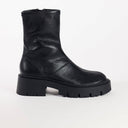 Topshop Liam chunky sock boot in black