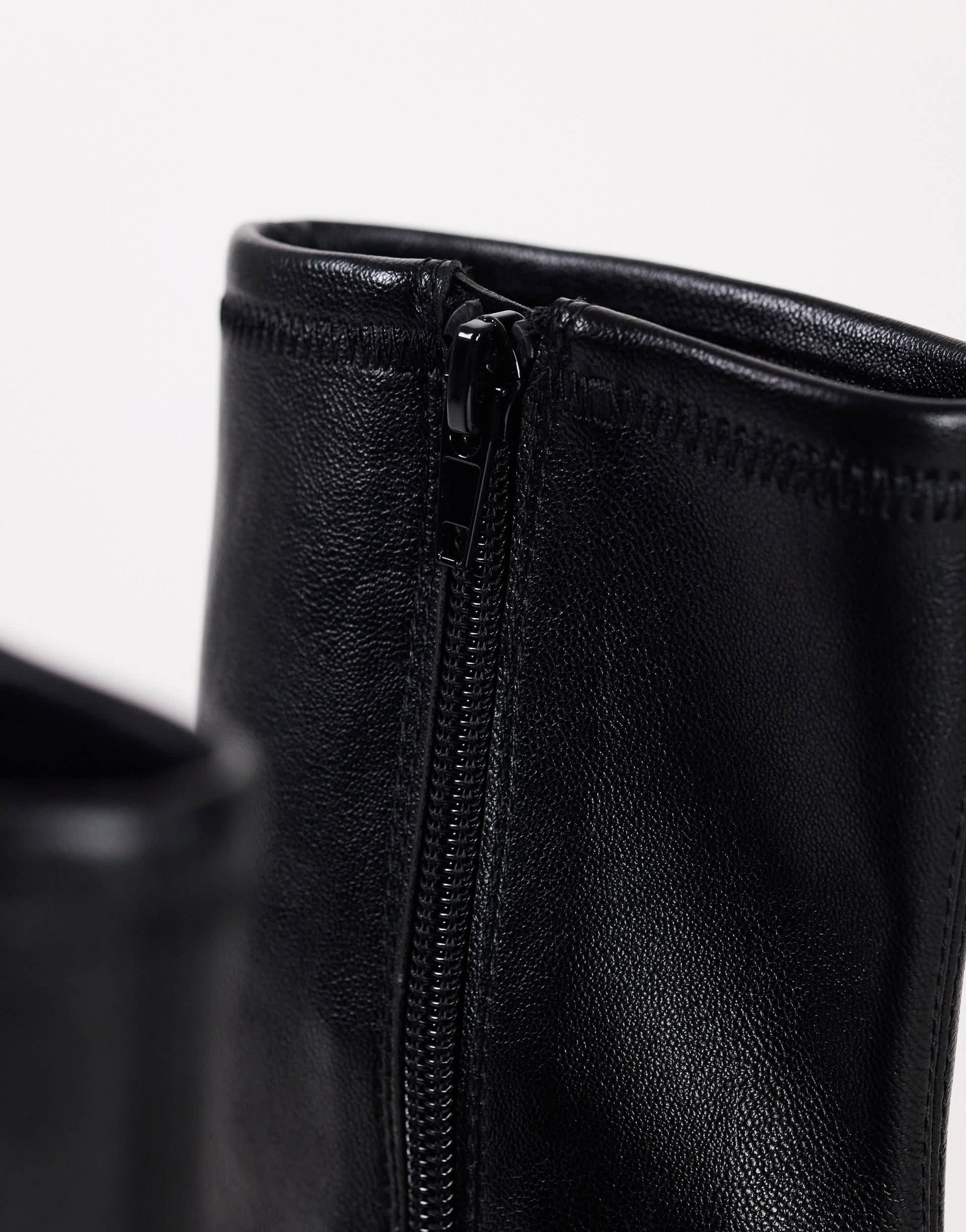 Topshop Liam chunky sock boot in black