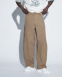 Topman barrel fit trouser in tan