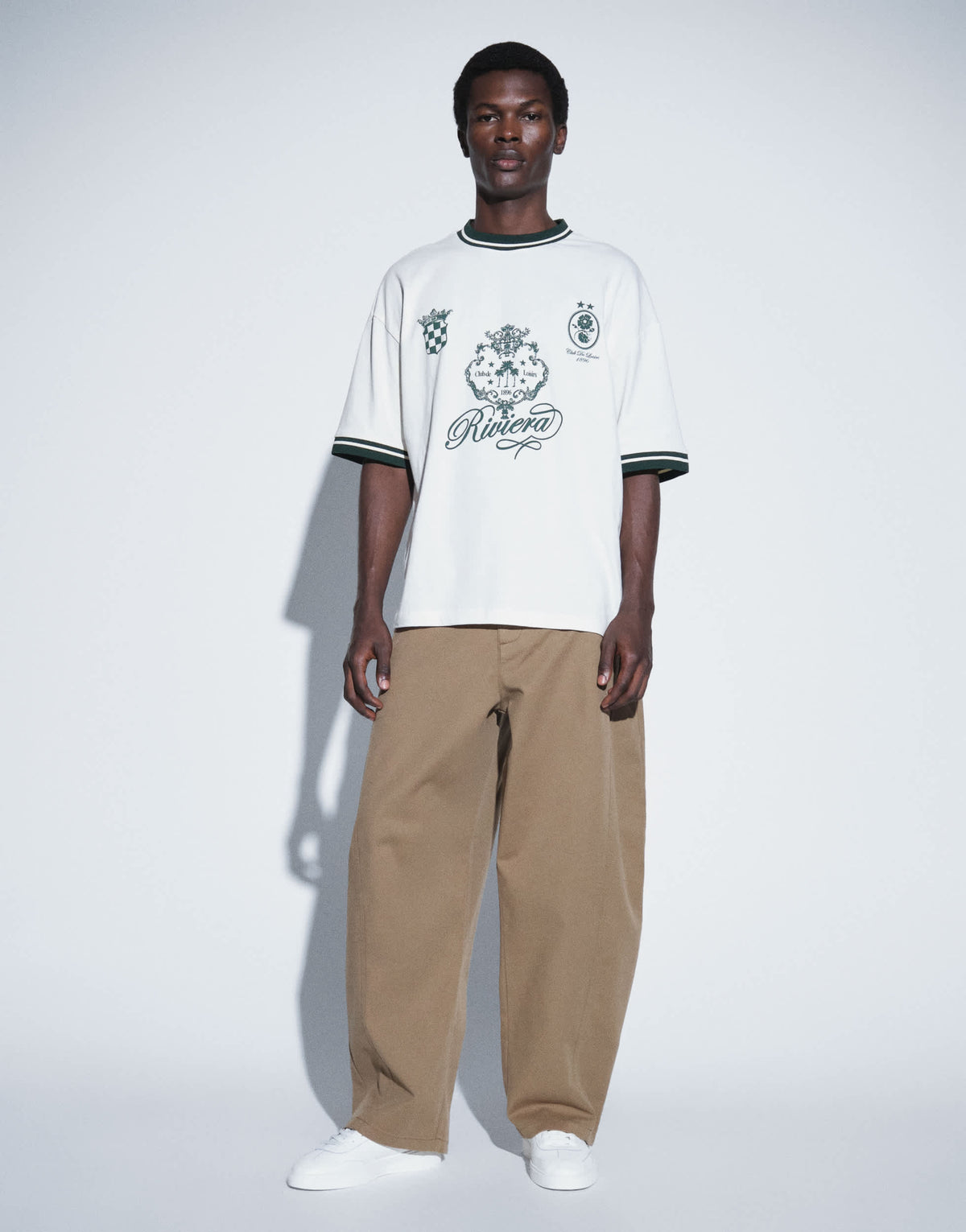 Topman barrel fit trouser in tan