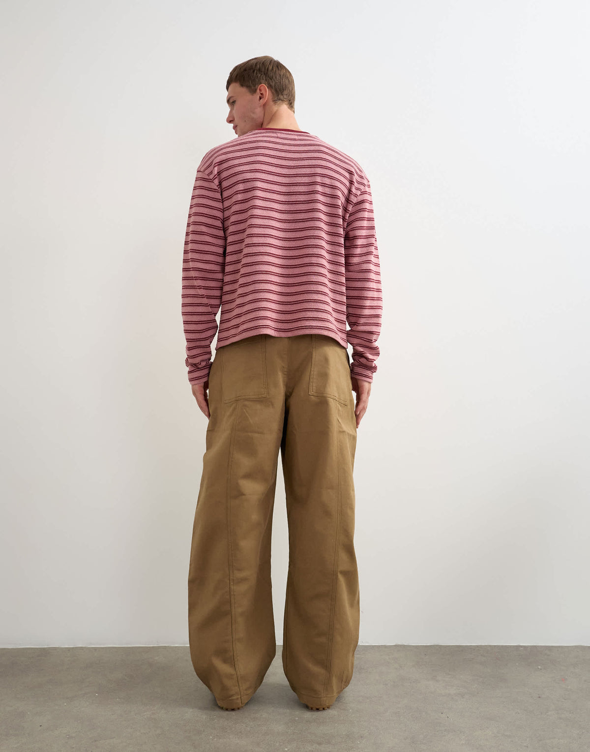 Topman barrel fit trouser in tan