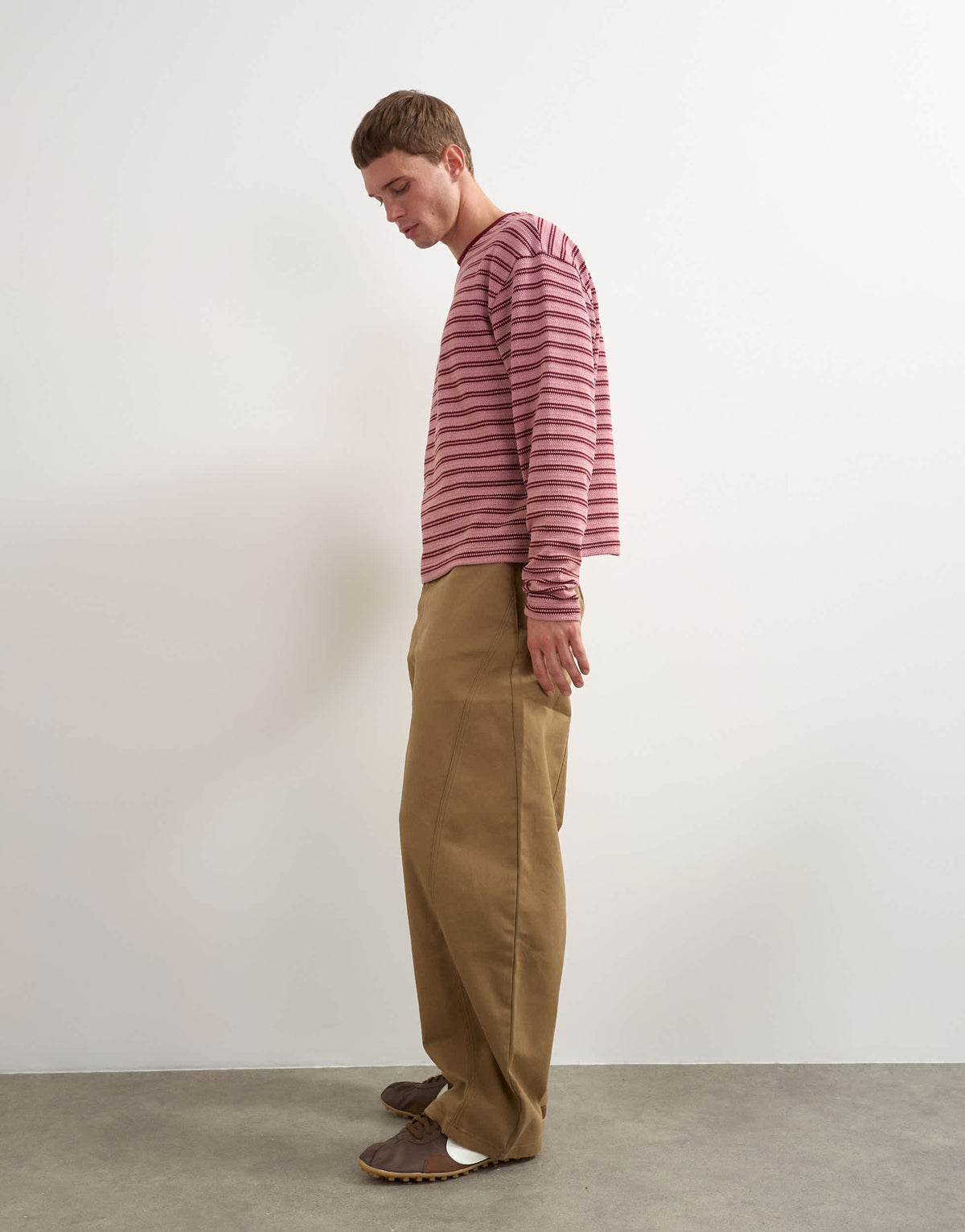 Topman barrel fit trouser in tan