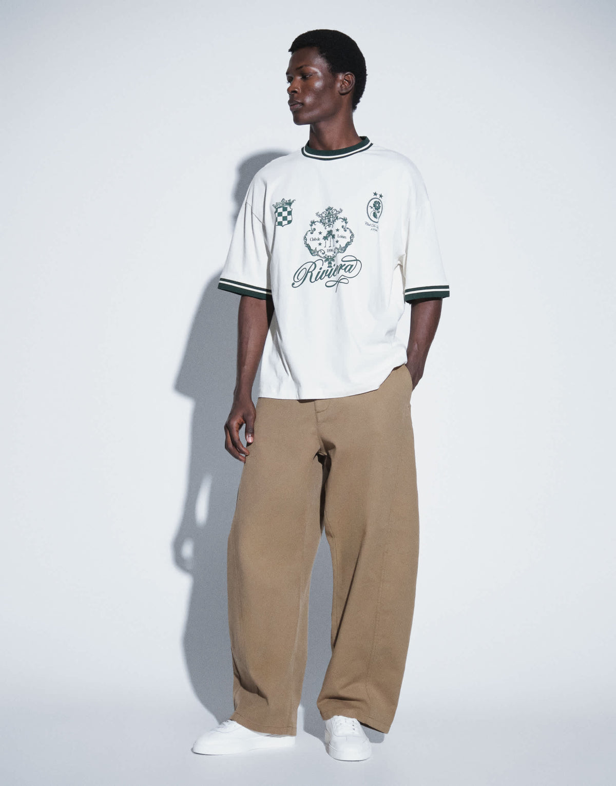 Topman barrel fit trouser in tan
