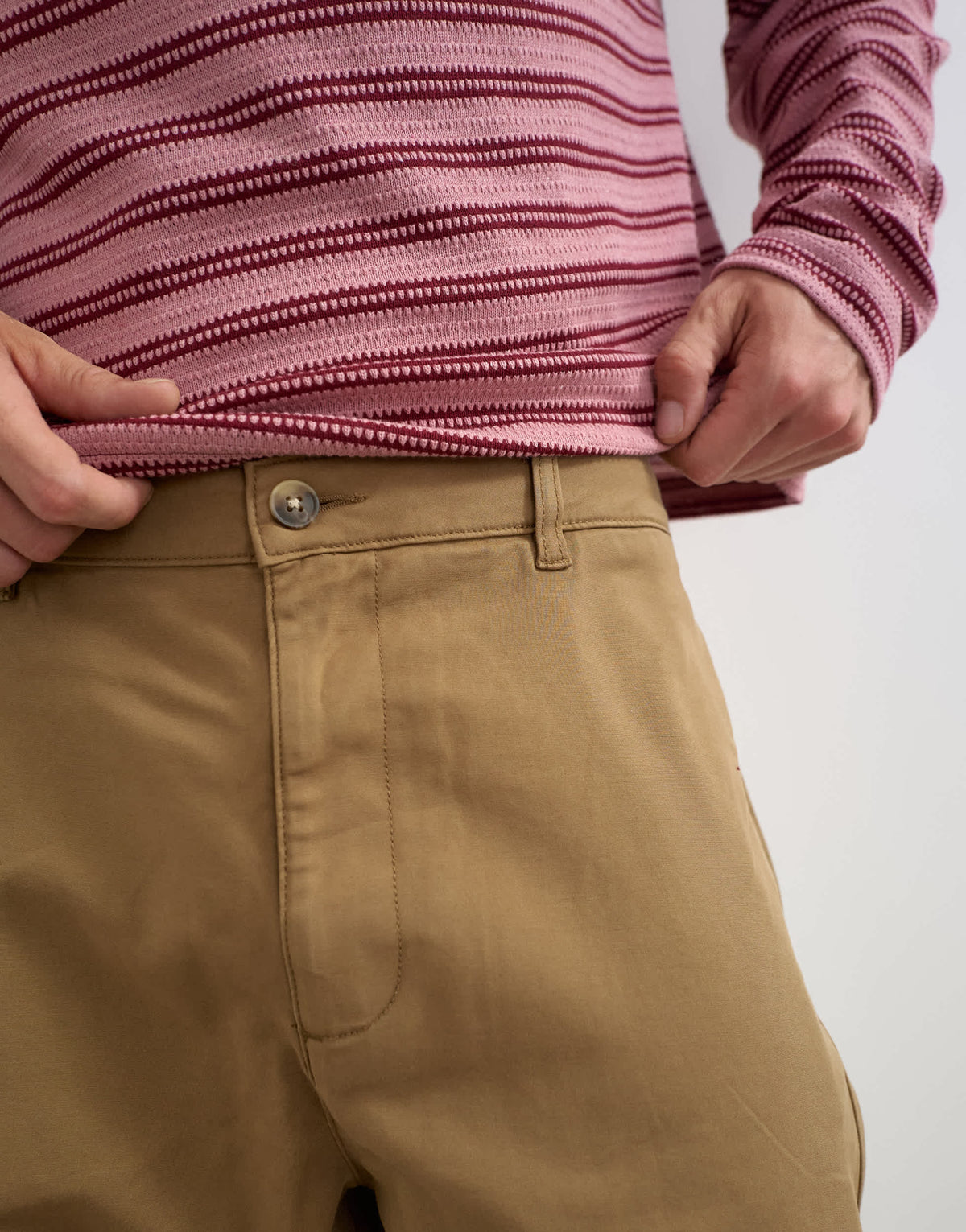 Topman barrel fit trouser in tan