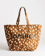 Topshop large canvas tote in deer print