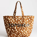 Topshop large canvas tote in deer print
