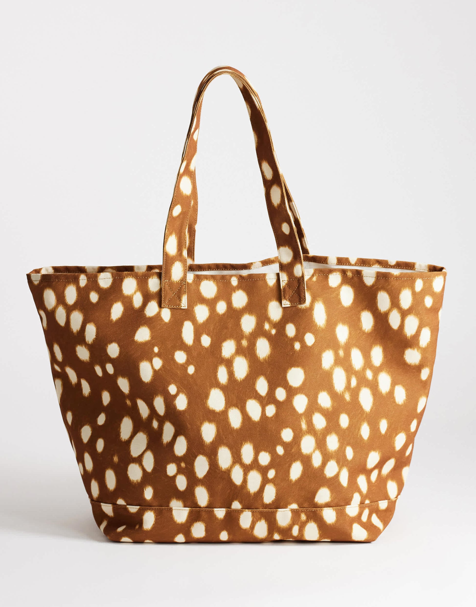 Topshop large canvas tote in deer print