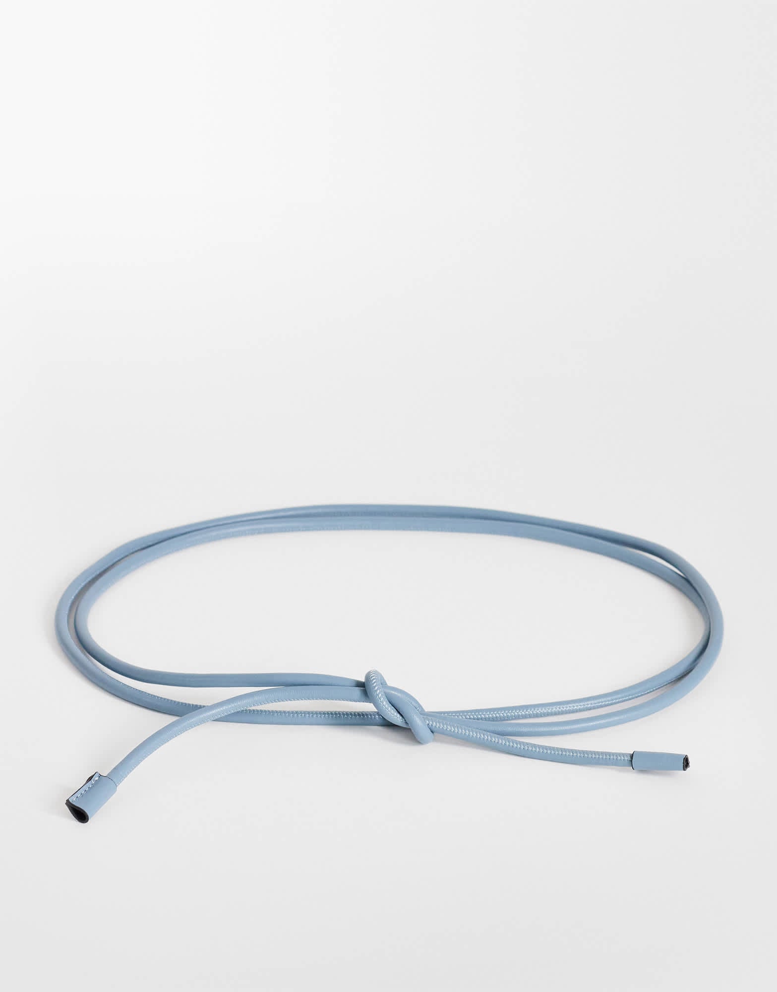 Topshop cord style belt in cornflower blue