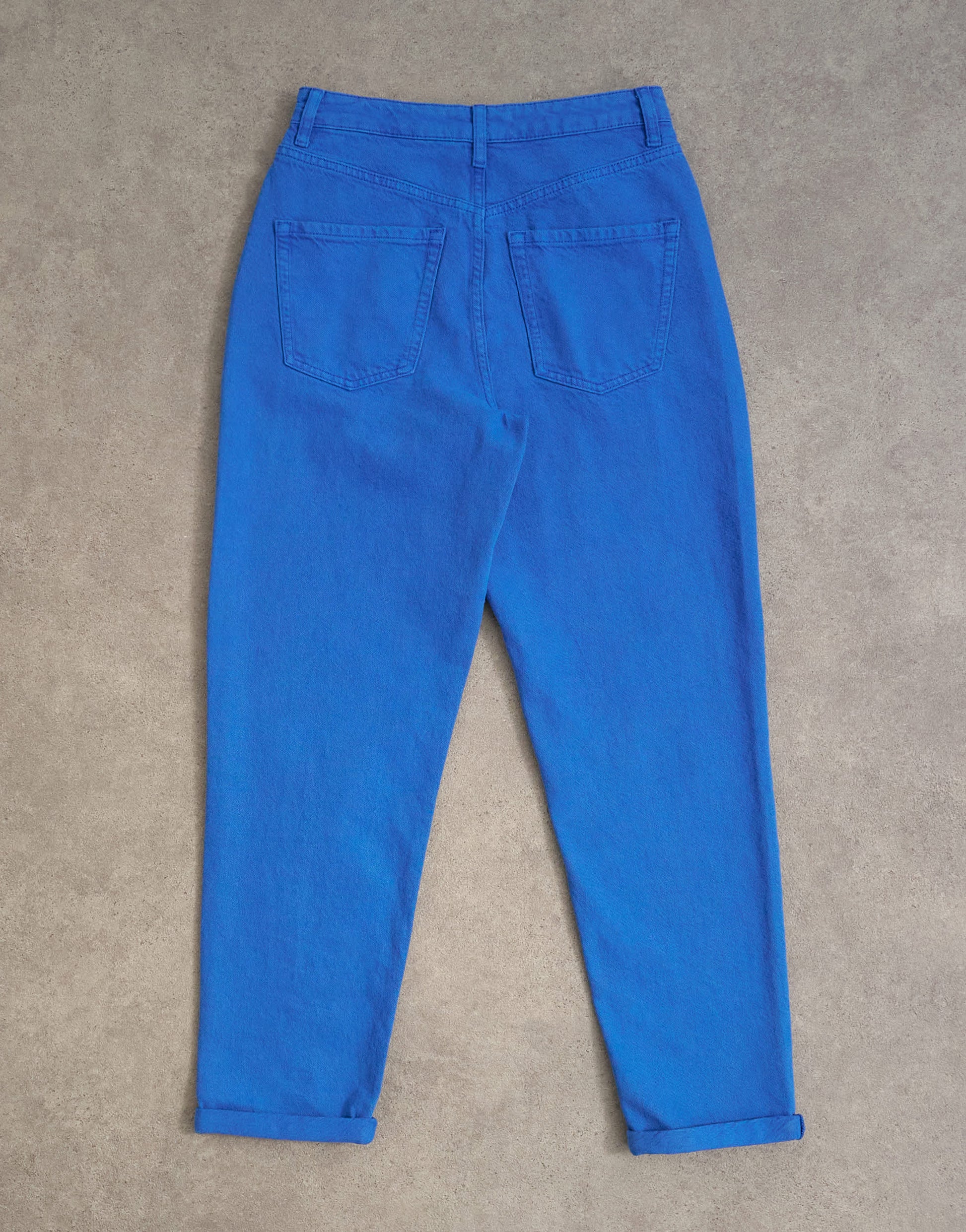 Topshop Mom high rise loose fit jean in cobalt