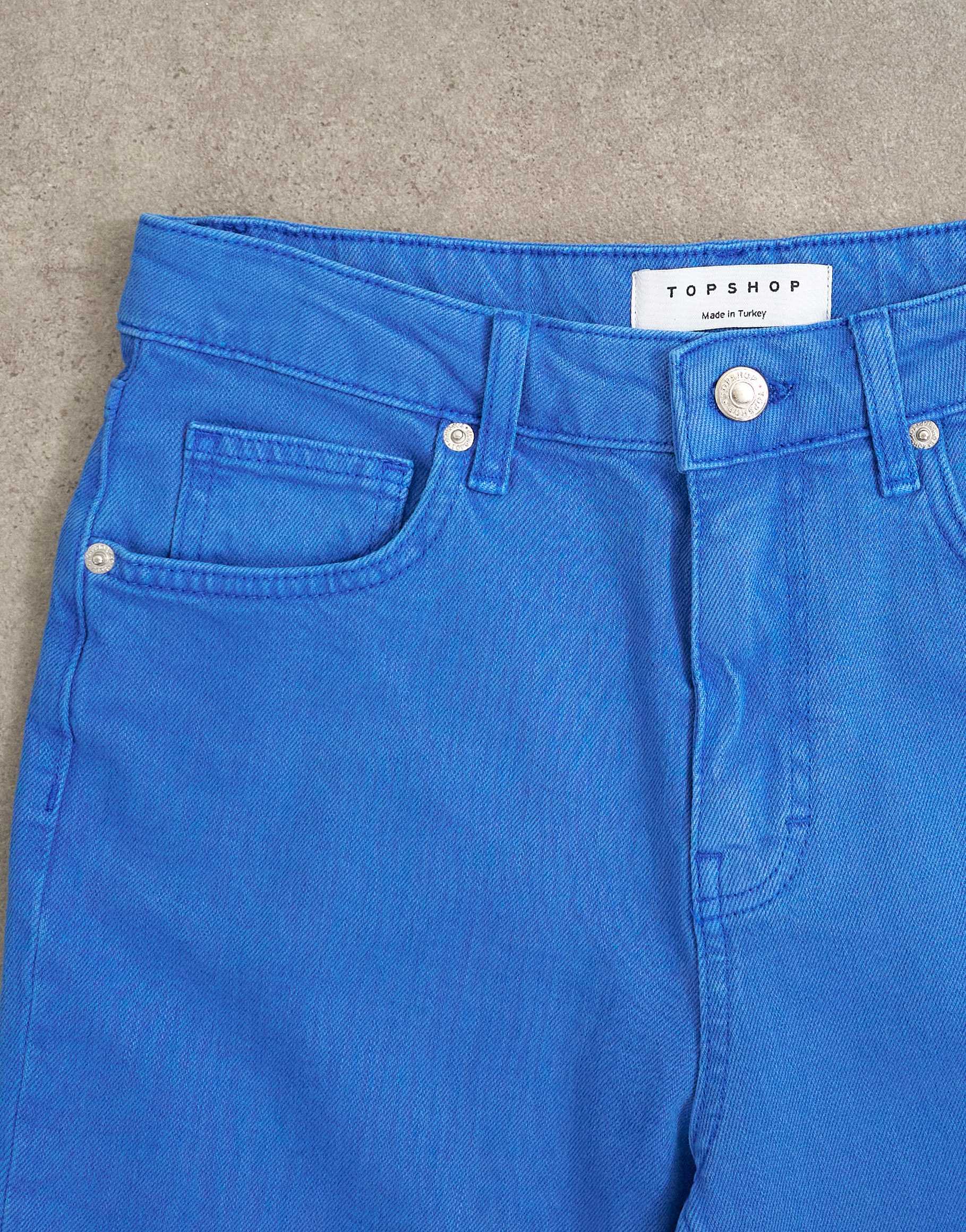 Topshop capri comfort stretch jean in cobalt
