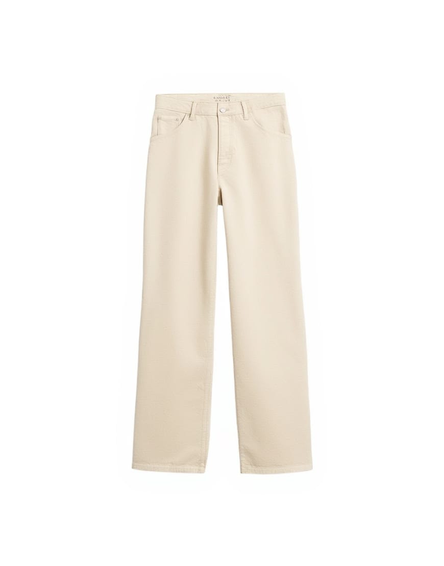 Topman rigid baggy jean in oat