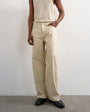 Topman rigid baggy jean in oat