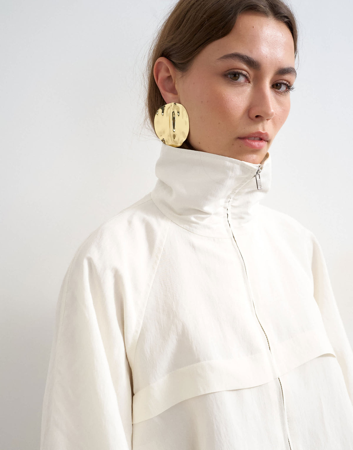 Topshop co ord modal jacket in ecru