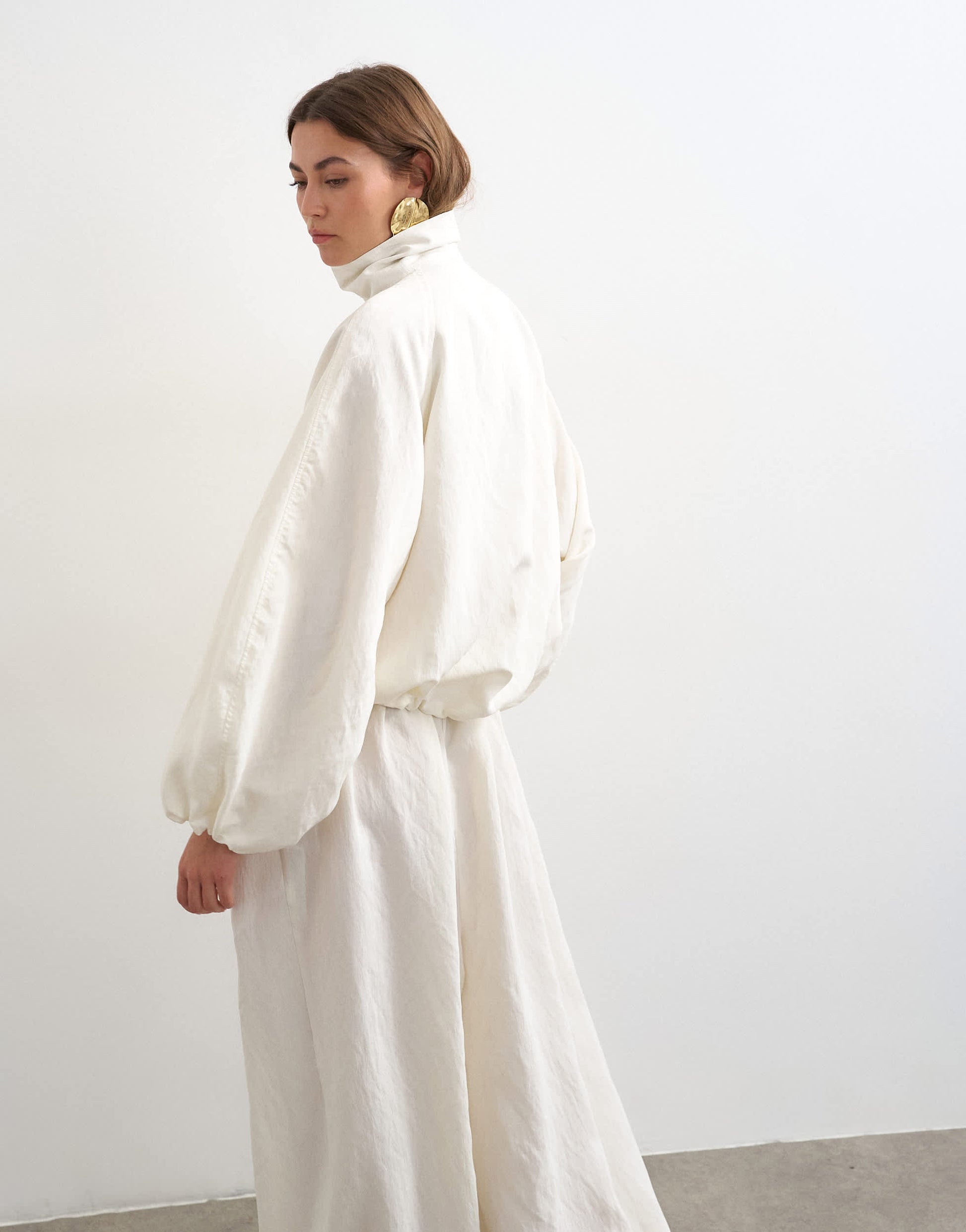 Topshop co ord modal jacket in ecru