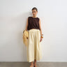 Jupe longue ample Topshop coupe taille basse de couleur crème