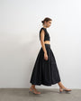 Topshop drop waist saloon maxi skirt in black