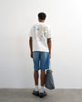 Topman relaxed fit t-shirt with magique front and back embroidery in ecru