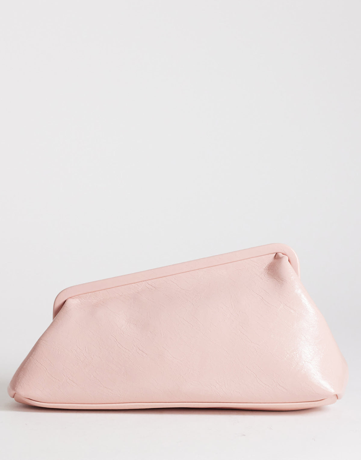 Topshop anna medium angular clutch bag in pink