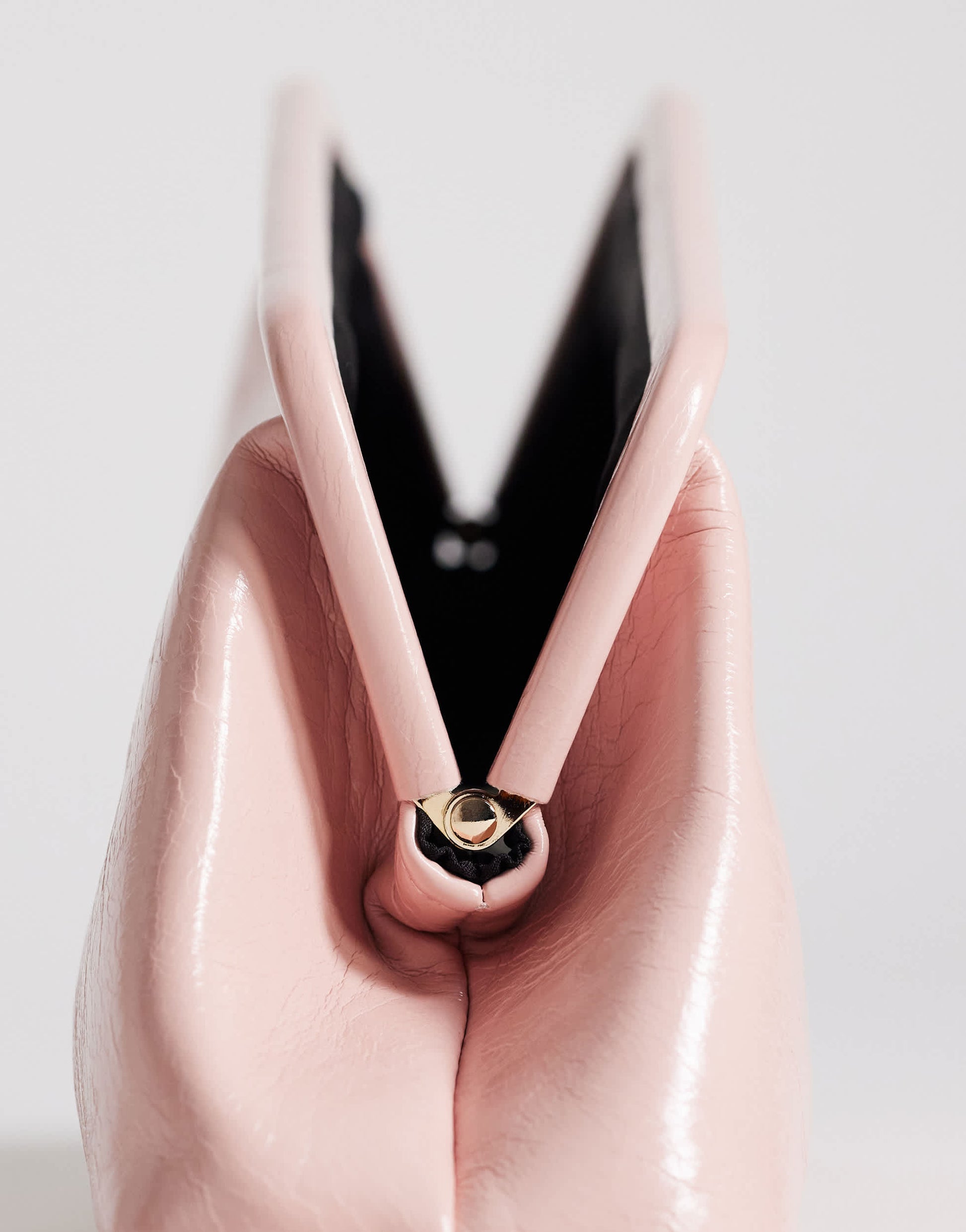 Topshop anna medium angular clutch bag in pink