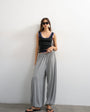 Topshop jersey viscose balloon trousers in grey marl