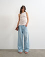 Topshop double layer tank top in oat