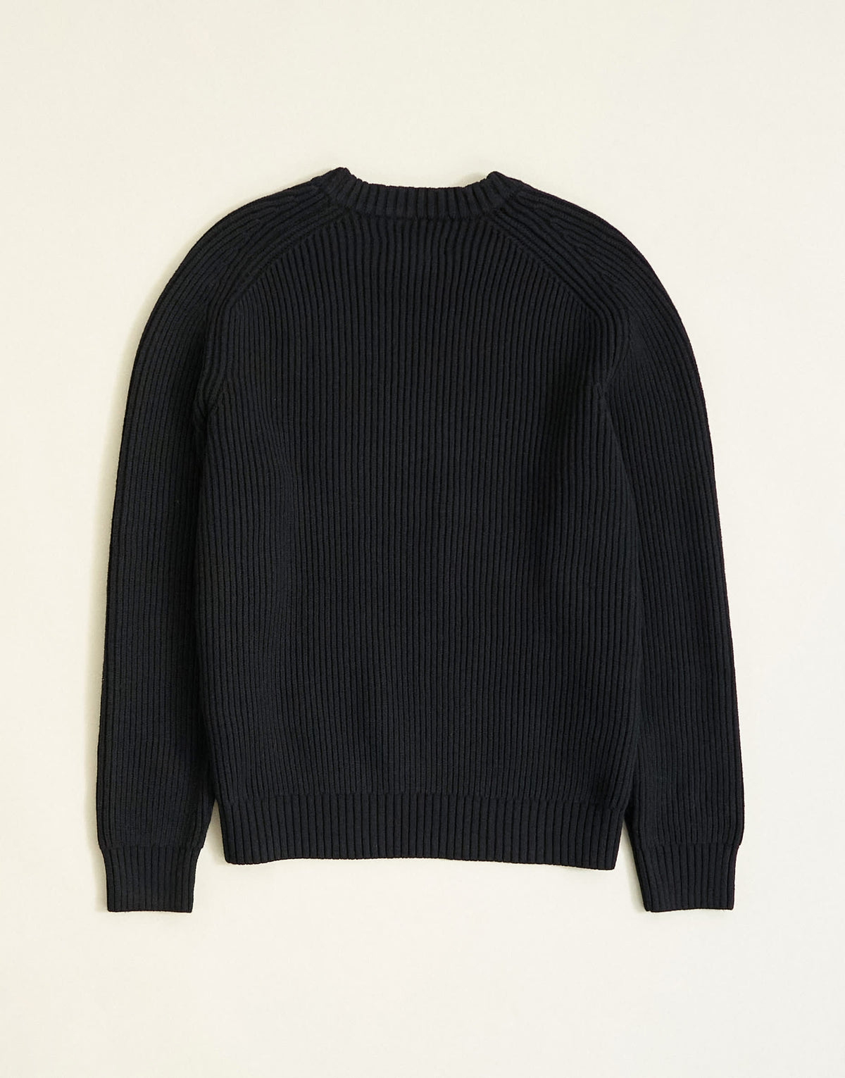 Topman classic fit fisherman knit jumper in black