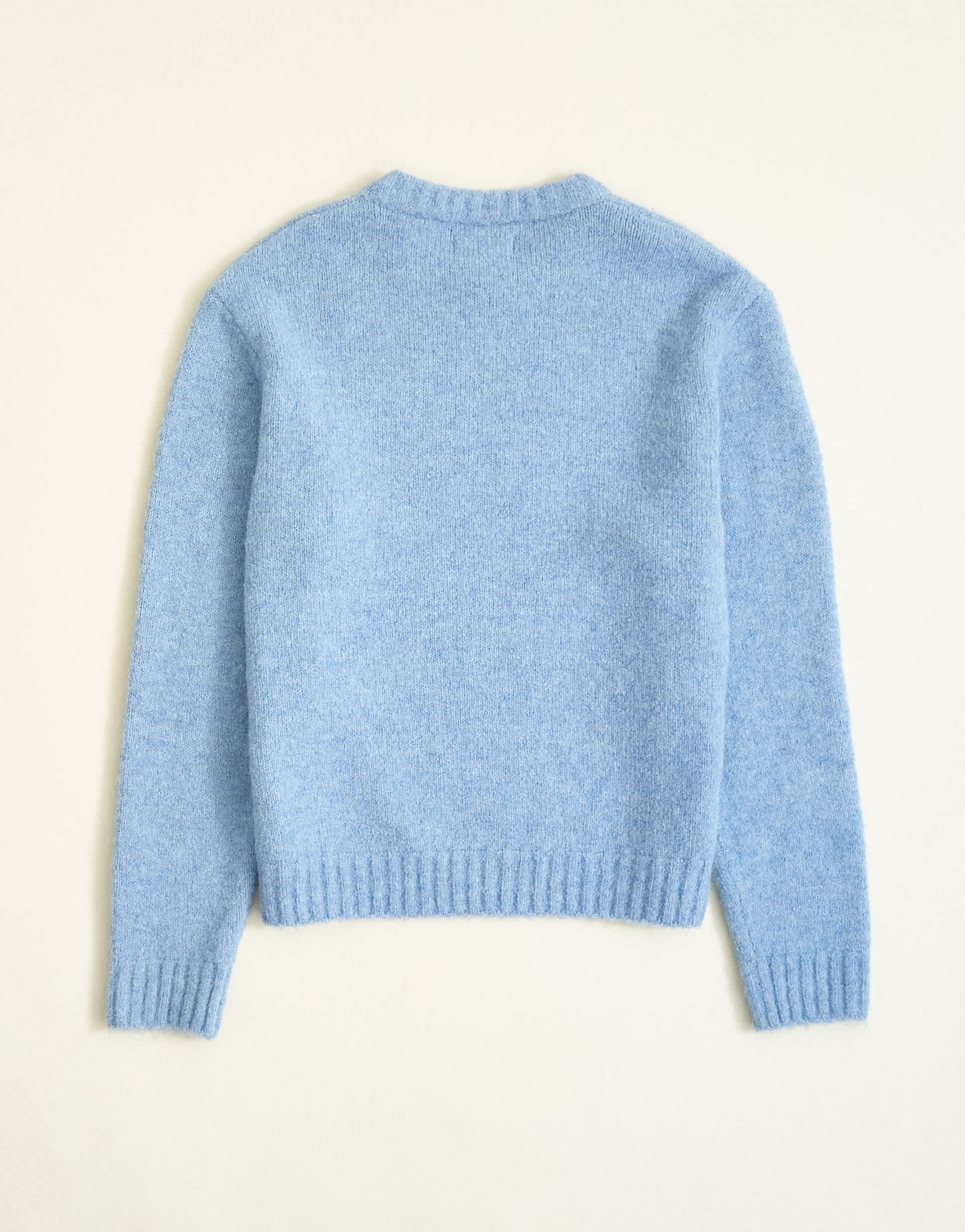 Topman relaxed fit loose knit jumper in light blue