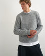 Topman relaxed fit loose knit jumper in light grey