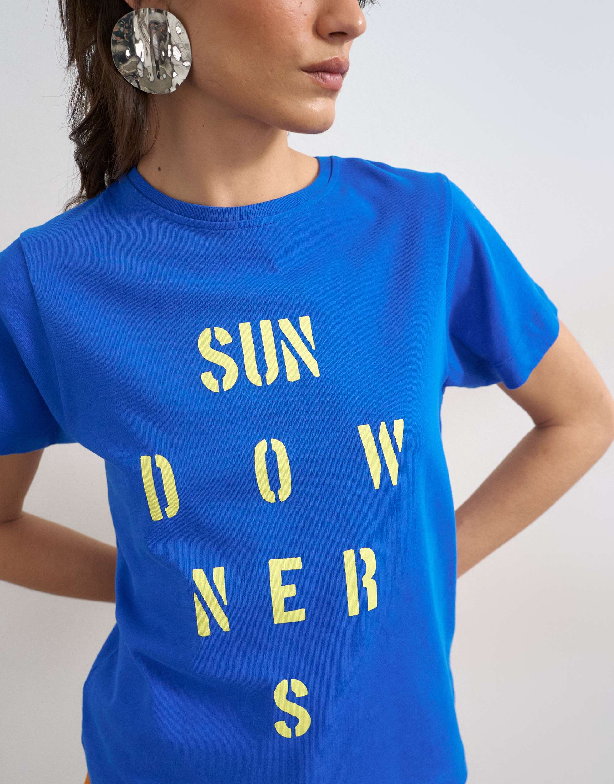 Topshop 'Sundowners' graphic tee in blue