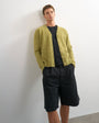 Topman classic fit brushed knitted cardigan in green