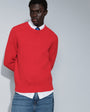 Topman classic fit fisherman knit jumper in red