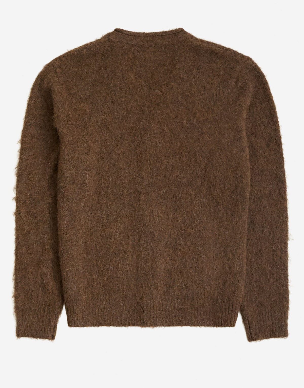 Topman classic fit brushed knitted cardigan in brown