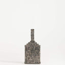 Topshop Junoe small beaded wristlet grab bag in pewter