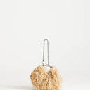 Topshop Juliet small fringe grab bag in champagne