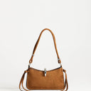 Topshop Sansa small shoulder bag with hardware in tan