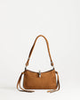 Topshop Sansa small shoulder bag with hardware in tan