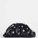 Topshop Josephine small studded clutch bag in black