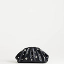 Topshop Josephine small studded clutch bag in black