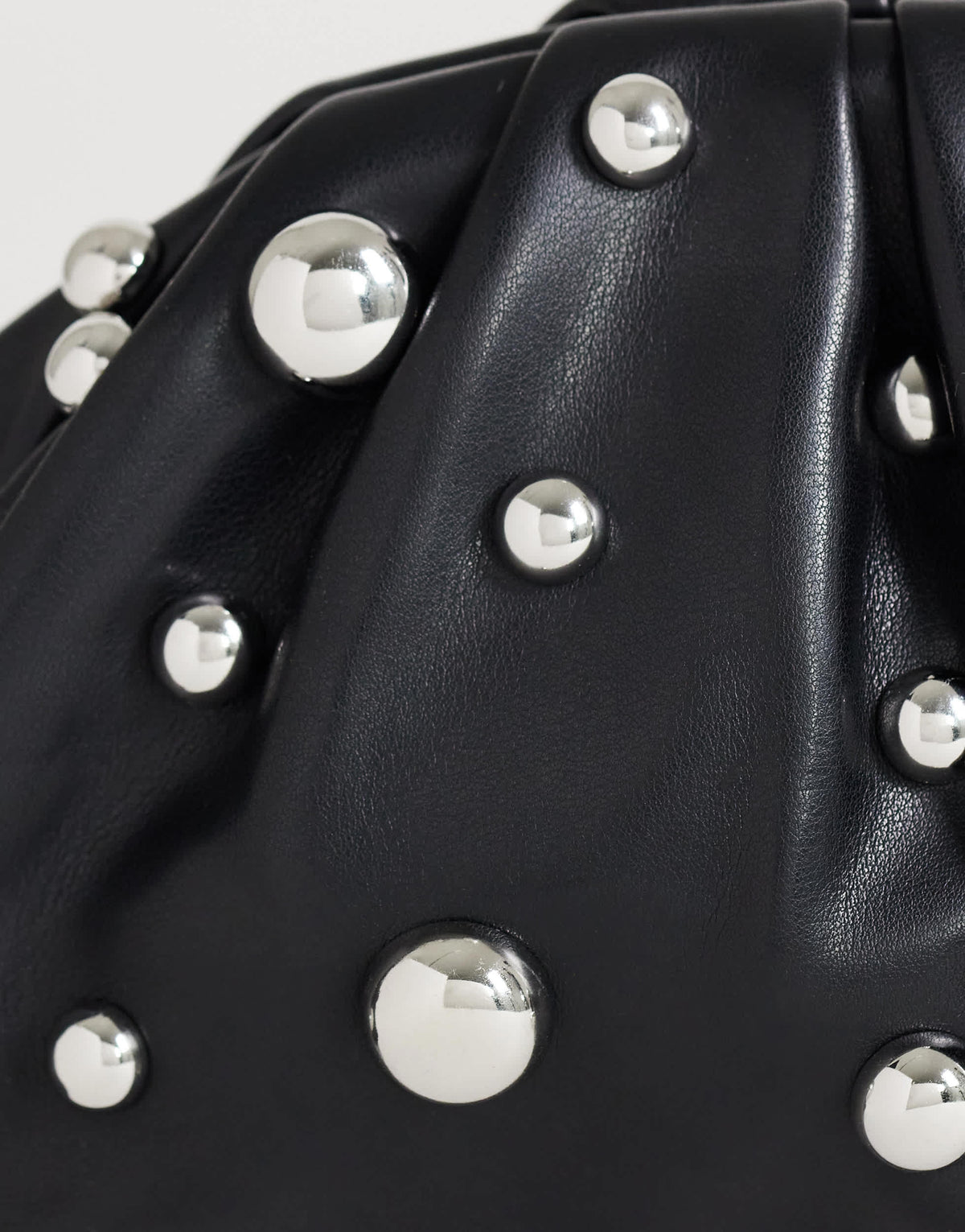 Topshop Josephine small studded clutch bag in black